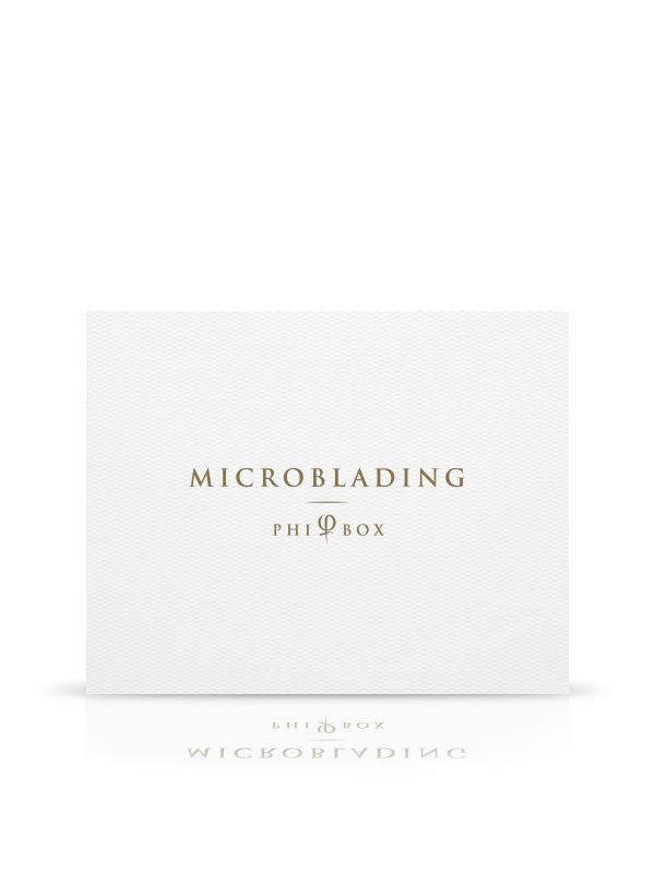 MICROBLADING PHI BOX- you have the basic microblading tools you need to draw artificial eyebrows, including printed latex for training